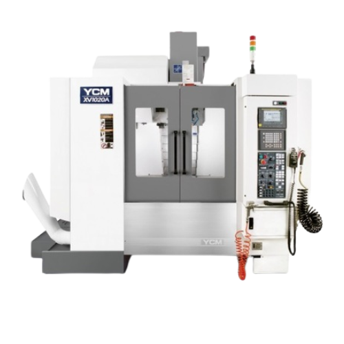 2 UNITS - YCM Vertical (44x20-1_2 inch tables) w_ 4-Axis Turning Table